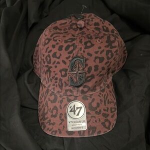 Mariners Leopard Print Baseball Cap